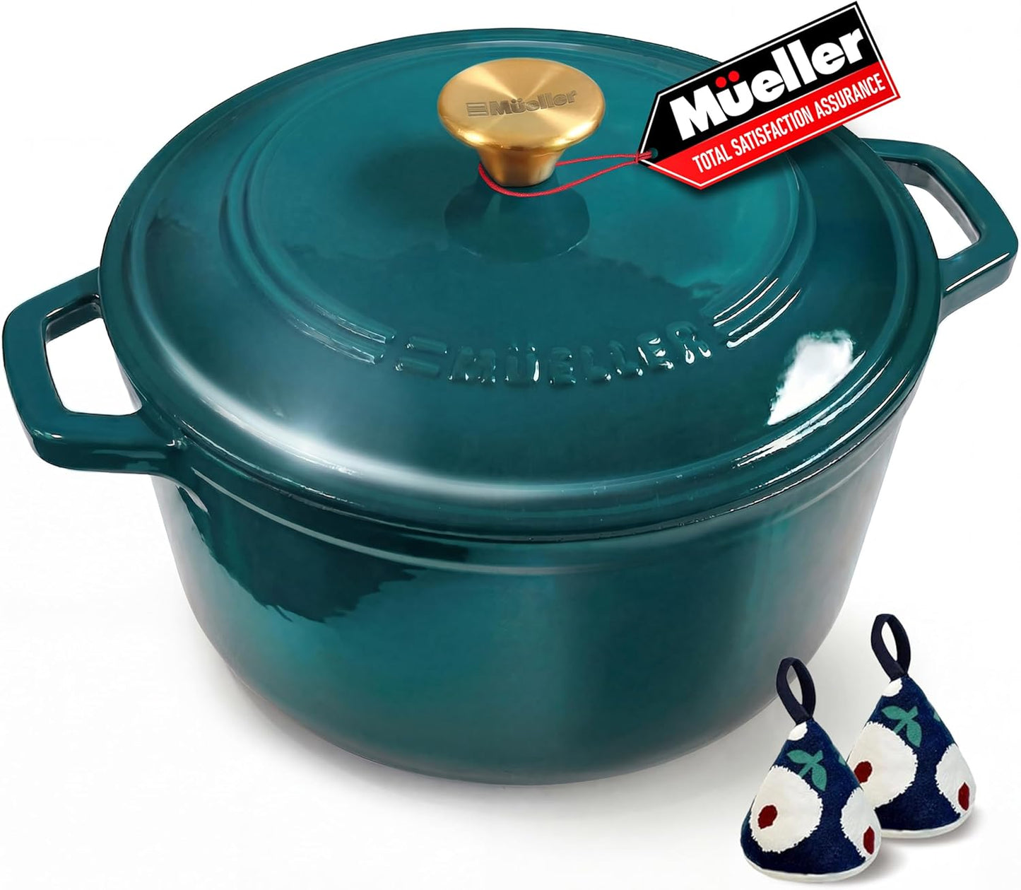 Cast Iron Enameled Dutch Oven 5.5 Quart