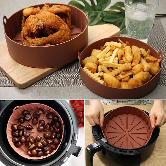 Silicone Air Fryer Liner Set — 50 Pieces