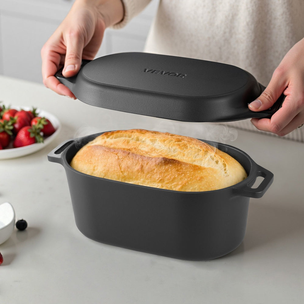 Cast Iron Enameled Dutch Oven 5.5 Quart