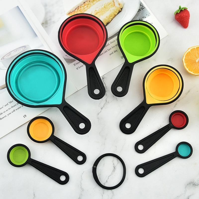 Collapsible Silicone Measuring Cups Set