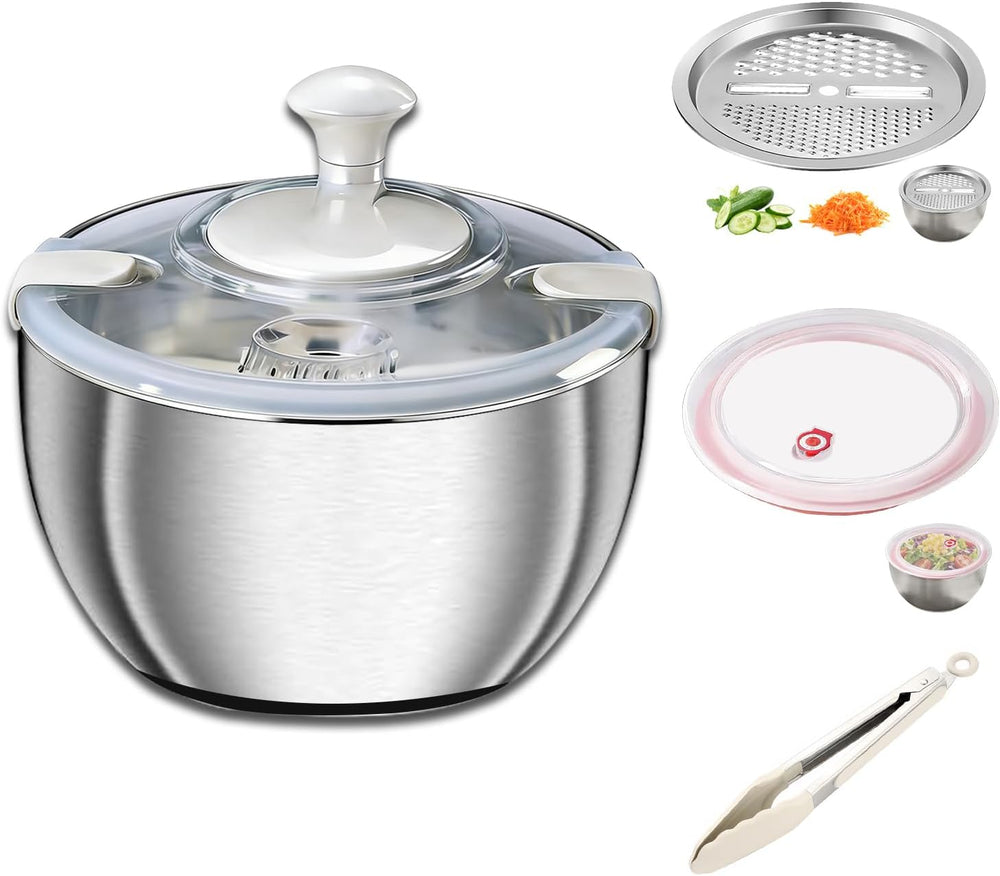 Salad Spinner with Large Bowl — in use