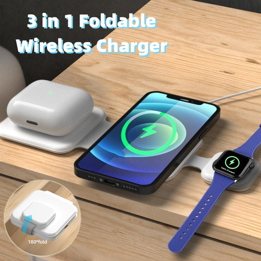 3-in-1 Magnetic Wireless Charging Pad