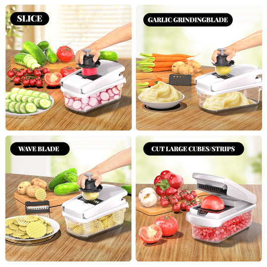 Electric Mini Food Chopper &amp; Garlic Press
