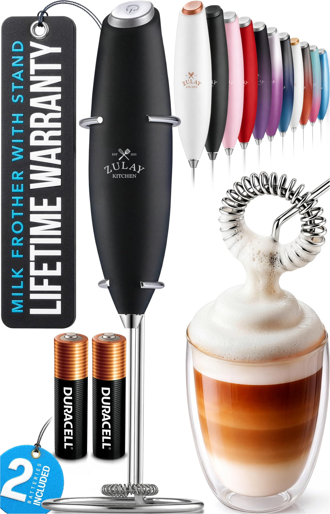 Rechargeable Handheld Milk Frother Wand