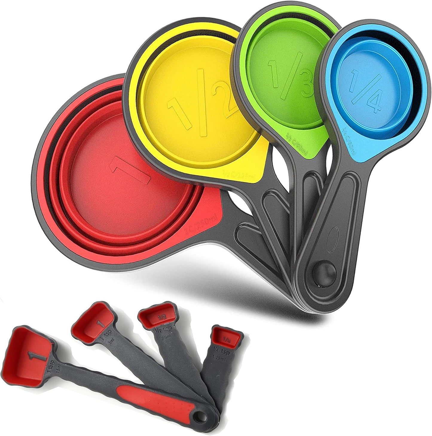Collapsible Silicone Measuring Cups Set