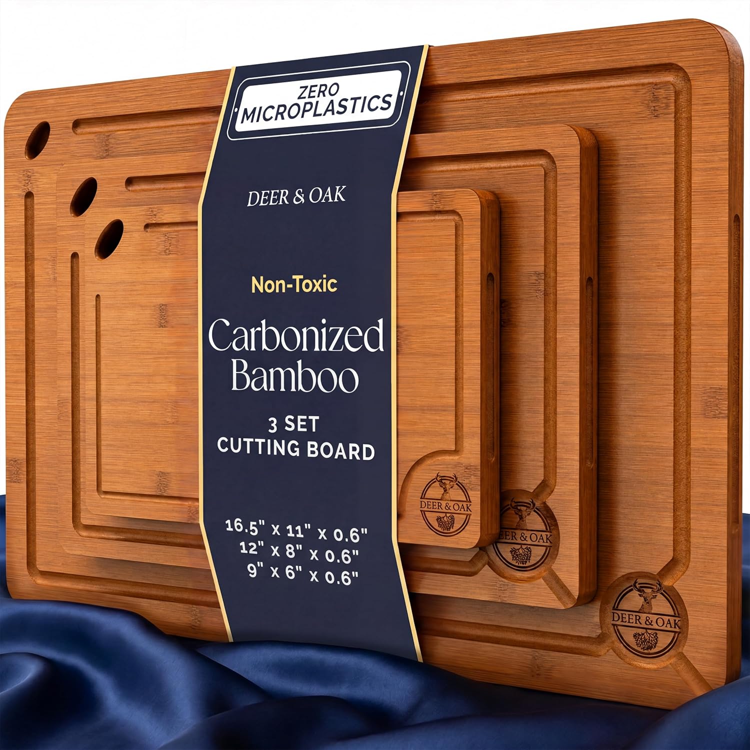 Bamboo Cutting Board with Juice Groove