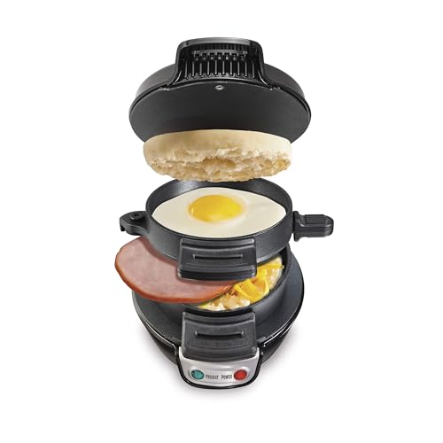Breakfast Sandwich Maker black with egg ring