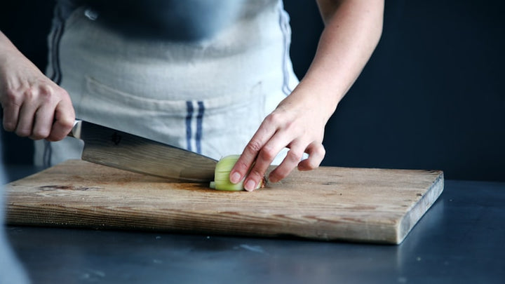 cutting board vegetables kitchen prep