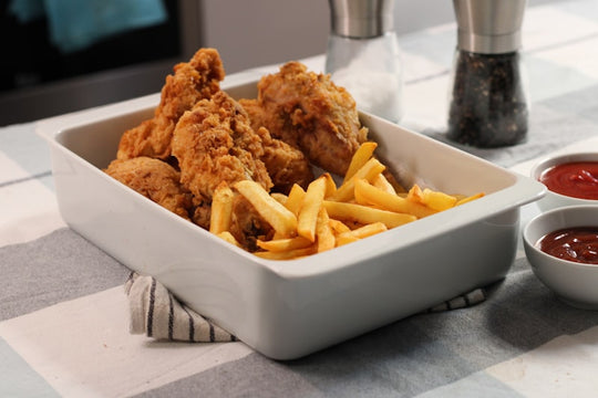 Silicone Air Fryer Liner Set crispy food